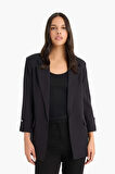 Regular Fit Kare Yaka Blazer Ceket