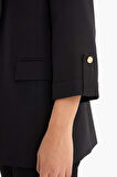 Regular Fit Kare Yaka Blazer Ceket