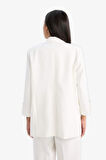 Regular Fit Kare Yaka Blazer Ceket