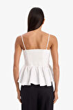Fitted Poplin Kolsuz Bluz