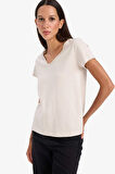 DeFacto Regular Fit V Yaka Basic Düz Kısa Kollu Tişört K1507AZ25SMBG186