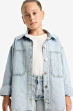 Kız Çocuk Denim Ceket
