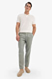 DeFacto %100 Keten Normal Kesim Crop Duble Paça Yazlık Kumaş Pantolon C1826AX25SMKH433