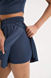 DeFactoFit Standart Fit Sporcu Kısa Paça Şort Etek E2664AX25SMNV249