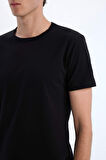 DeFacto Slim Fit Dar Kesim Bisiklet Yaka Kısa Kollu Üst L4885AZ25SPBK27