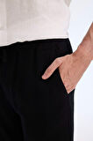 DeFacto Regular Fit Normal Kesim Yazlık Jogger Pantolon Dokuma Cepli D6260AX25SPBK81