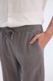 DeFacto %100 Pamuk Relax Fit Rahat Kesim Yazlık Müslin Kısa Paça Pamuklu Jogger Pantolon D6260AX25SPGR308