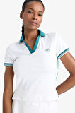 DeFactoFit Standart Fit Polo Yaka Baskılı Sporcu Kısa Kollu Beyaz Tişört E4310AX25SMWT34