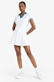 DeFactoFit Standart Fit Polo Yaka Baskılı Sporcu Kısa Kollu Beyaz Tişört E4310AX25SMWT34