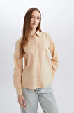 DeFacto Regular Fit Basic Düz Cepli Uzun Kollu Gömlek W7734AZ25SPBG390