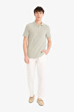 DeFacto Regular Fit Polo Yaka Çizgili Kısa Kollu Tişört D7248AX25SPKH433