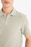 DeFacto Regular Fit Polo Yaka Çizgili Kısa Kollu Tişört D7248AX25SPKH433