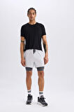 DeFactoFit Slim Fit Dar Kesim Sporcu Taytlı Şort E2760AX25SMGR184