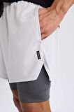 DeFactoFit Slim Fit Dar Kesim Sporcu Taytlı Şort E2760AX25SMGR184