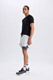 DeFactoFit Slim Fit Dar Kesim Sporcu Taytlı Şort E2760AX25SMGR184