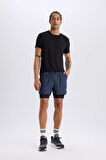DeFactoFit Slim Fit Dar Kesim Sporcu Taytlı Şort E2759AX25SMNV94