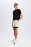 DeFactoFit Slim Fit Dar Kesim Sporcu Taytlı Şort E2759AX25SMBG810