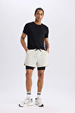 DeFactoFit Slim Fit Dar Kesim Sporcu Taytlı Şort E2759AX25SMBG810