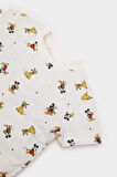 Erkek Bebek Disney Mickey & Minnie Kısa Kollu Penye 2'li Pijama Takımı