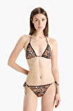 Regular Fit Leopar Desenli Bikini Alt-Fall in Love