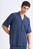 DeFacto Relax Fit Polo Yaka Pamuklu Yazlık Kısa Kollu Gömlek D8875AX25SMNV256