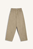 DeFacto x Afra Coool Baggy Fit Gabardin Pantolon Yıkamalı Normal Bel E4307AX25SPKH340