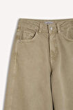 DeFacto x Afra Coool Baggy Fit Gabardin Pantolon Yıkamalı Normal Bel E4307AX25SPKH340