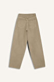 DeFacto x Afra Coool Baggy Fit Gabardin Pantolon Yıkamalı Normal Bel E4307AX25SPKH340