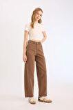 DeFacto x Afra Coool Baggy Fit Gabardin Pantolon Yıkamalı Cepli Normal Bel E4307AX25SPBN470