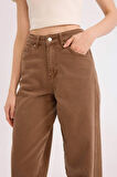 DeFacto x Afra Coool Baggy Fit Gabardin Pantolon Yıkamalı Cepli Normal Bel E4307AX25SPBN470