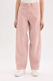 DeFacto x Afra Coool Baggy Fit Gabardin Pantolon Yıkamalı Normal Bel E4307AX25SPPN81