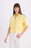 DeFacto Boxy Fit Basic Düz Kısa Kollu Gömlek V2523AZ25SPYL118