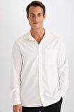 Regular Fit Polo Yaka Uzun Kollu Gömlek