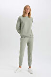 DeFacto Regular Fit Jogger Kışlık Eşofman Altı Basic Düz Beli Lastikli Bağcıklı Cepli V2699AZ24WNKH499