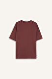DeFacto Oversize Geniş Kalıp Bisiklet Yaka Kısa Kollu Basic Düz Ağır Kumaş Tişört X3926AZ24AUBN562