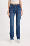 DeFacto Bootcut Normal Bel Cepli Uzun Jean Yıkamalı Pantolon D5527AX24WNNM34