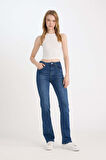 DeFacto Bootcut Normal Bel Cepli Uzun Jean Yıkamalı Pantolon D5527AX24WNNM34
