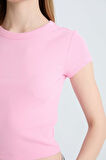 DeFacto Coool Fitted Bisiklet Yaka Basic Düz Fitilli Kaşkorse Kısa Kollu Tişört E0287AX25SMPN614