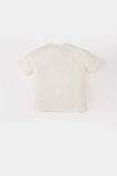 Kız Bebek Bisiklet Yaka Basic Düz Kısa Kollu Tişört