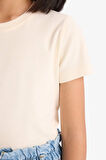 Kız Çocuk Slim Fit Dar Kesim Bisiklet Yaka Basic Düz Ribana Kısa Kollu Tişört