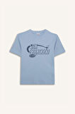 DeFacto Erkek Çocuk Bisiklet Yaka Baskılı Kısa Kollu Tişört E0076A825SMBE177
