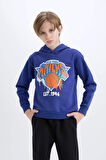 DeFacto Erkek Çocuk NBA New York Knicks Kapüşonlu Sweatshirt Y4133A624WNBE778