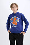 DeFacto Erkek Çocuk NBA New York Knicks Kapüşonlu Sweatshirt Y4133A624WNBE778