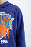 DeFacto Erkek Çocuk NBA New York Knicks Kapüşonlu Sweatshirt Y4133A624WNBE778