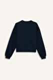DeFacto Regular Fit Bisiklet Yaka Kalın Basic Düz Sweatshirt D6645AX24WNNV64