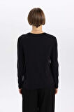 DeFacto Regular Fit Bisiklet Yaka Basic Düz Casual Uzun Kollu Tişört A5028AX24WNBK81