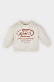Erkek Bebek Bisiklet Yaka Baskılı Sweatshirt