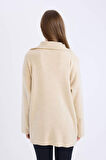 DeFacto Regular Fit Fermuarlı Dik Yaka Triko Kazak Tunik	 B0191AX24WNBG752
