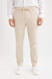 DeFacto Yazlık Jogger Keten Düz Paça Pantolon D7542AX25SPBG737