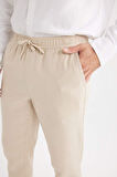 DeFacto Yazlık Jogger Keten Düz Paça Pantolon D7542AX25SPBG737